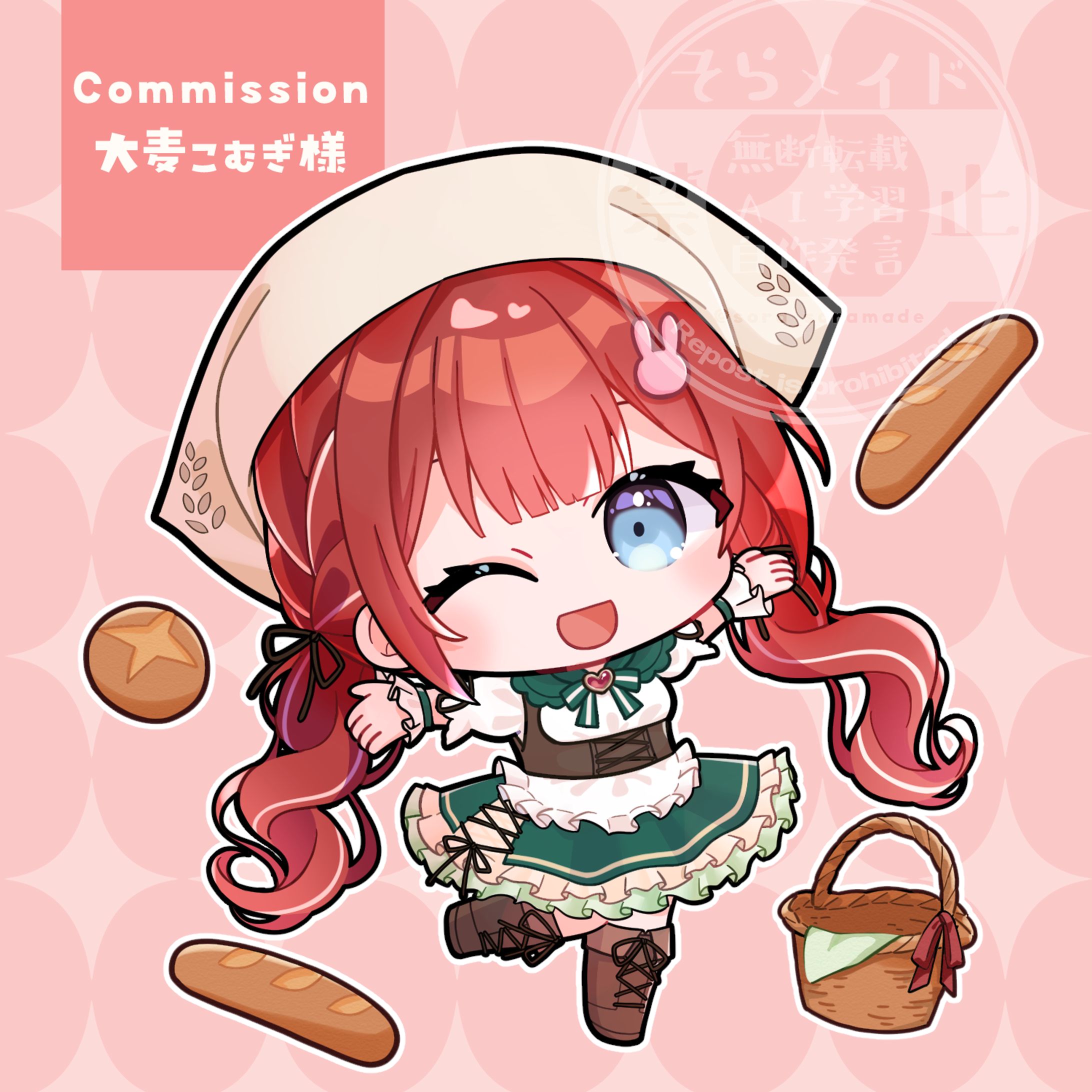 大麦こむぎ様　デフォルメイラスト-1