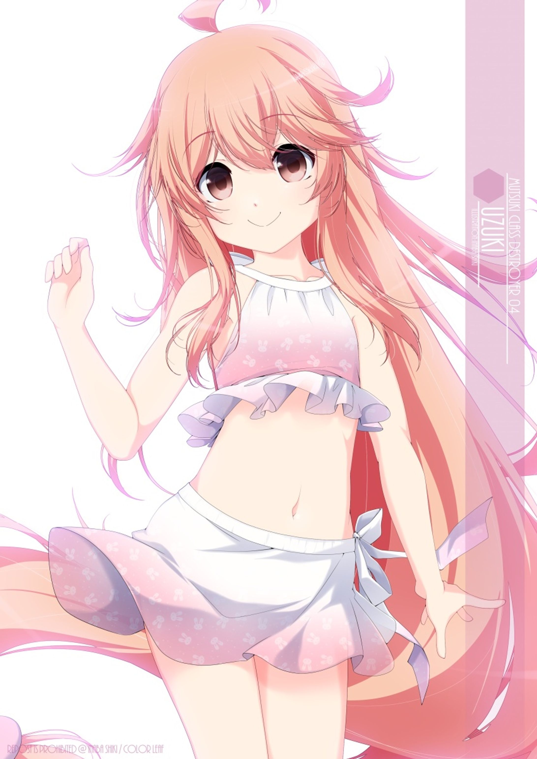 水着艦娘「卯月(艦これ)」220822-1