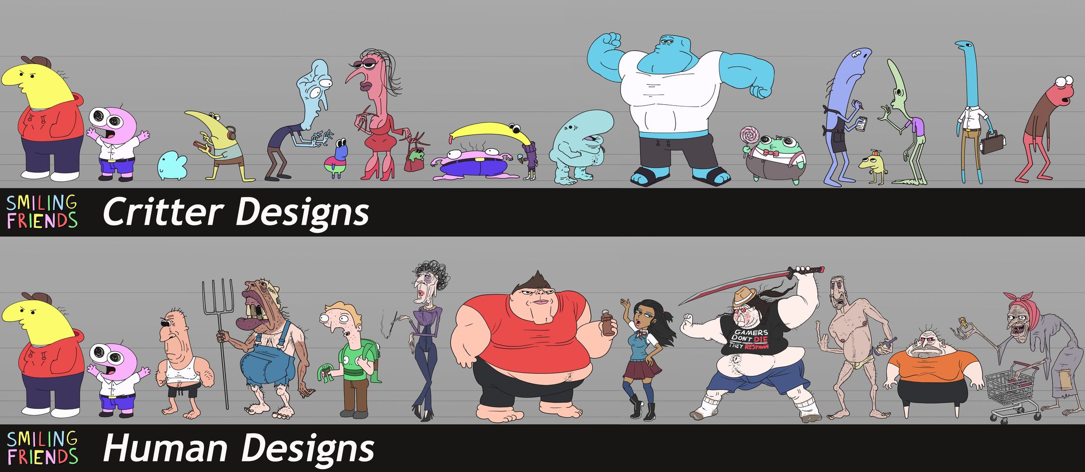 Character Designs + Turnarounds + Line Ups-1