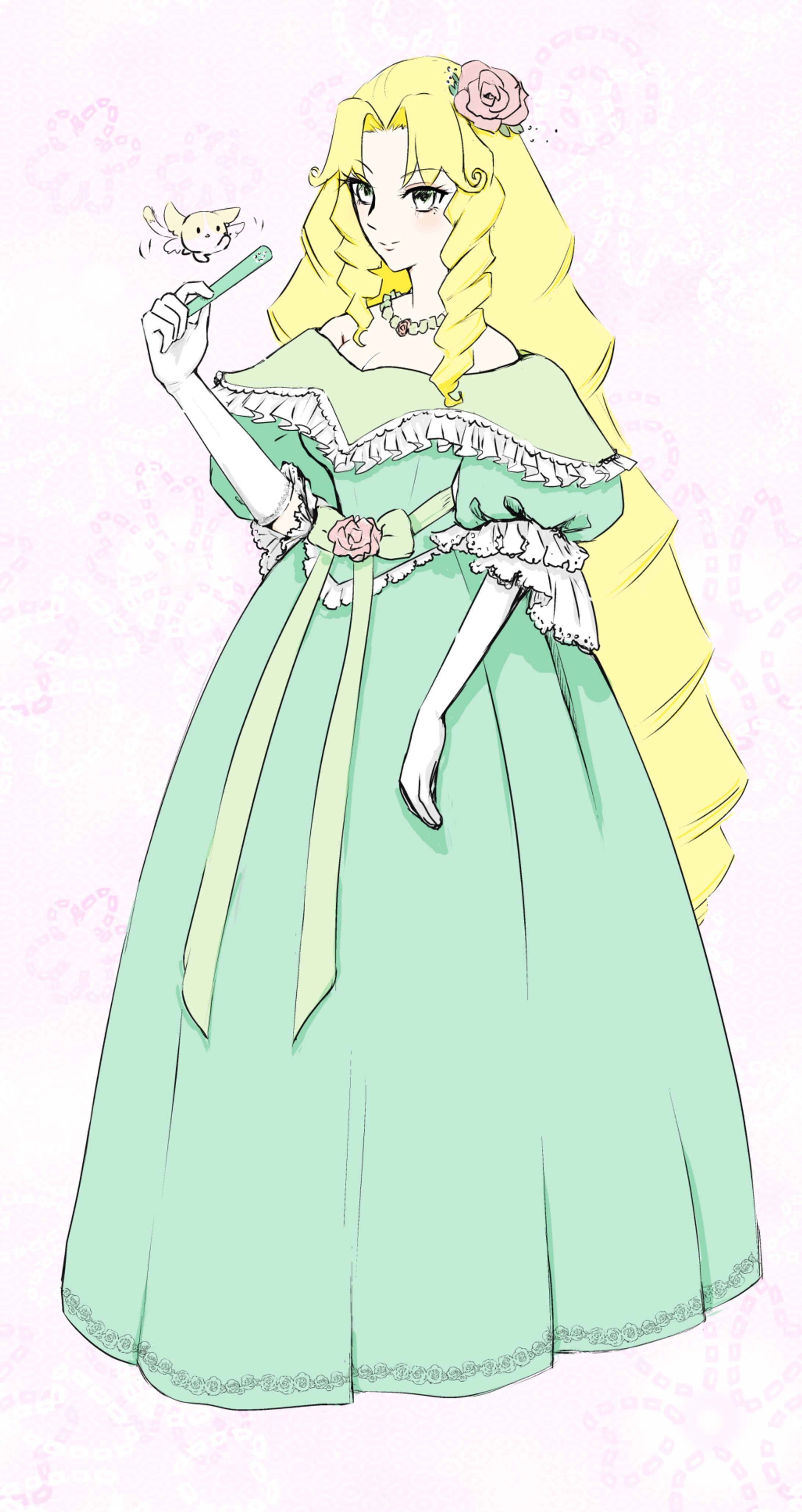 Draft illustration for manga.-1