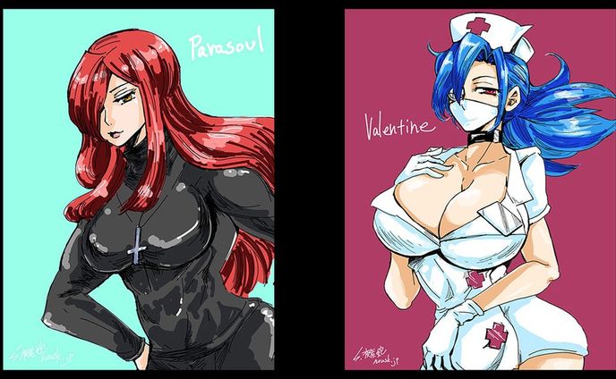 ☂＆💉 #skullgirlsfanart