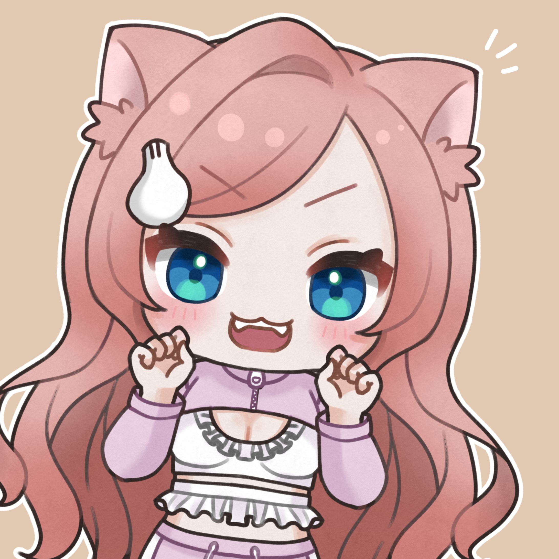 オリジナル：SD 猫の日イラスト-1