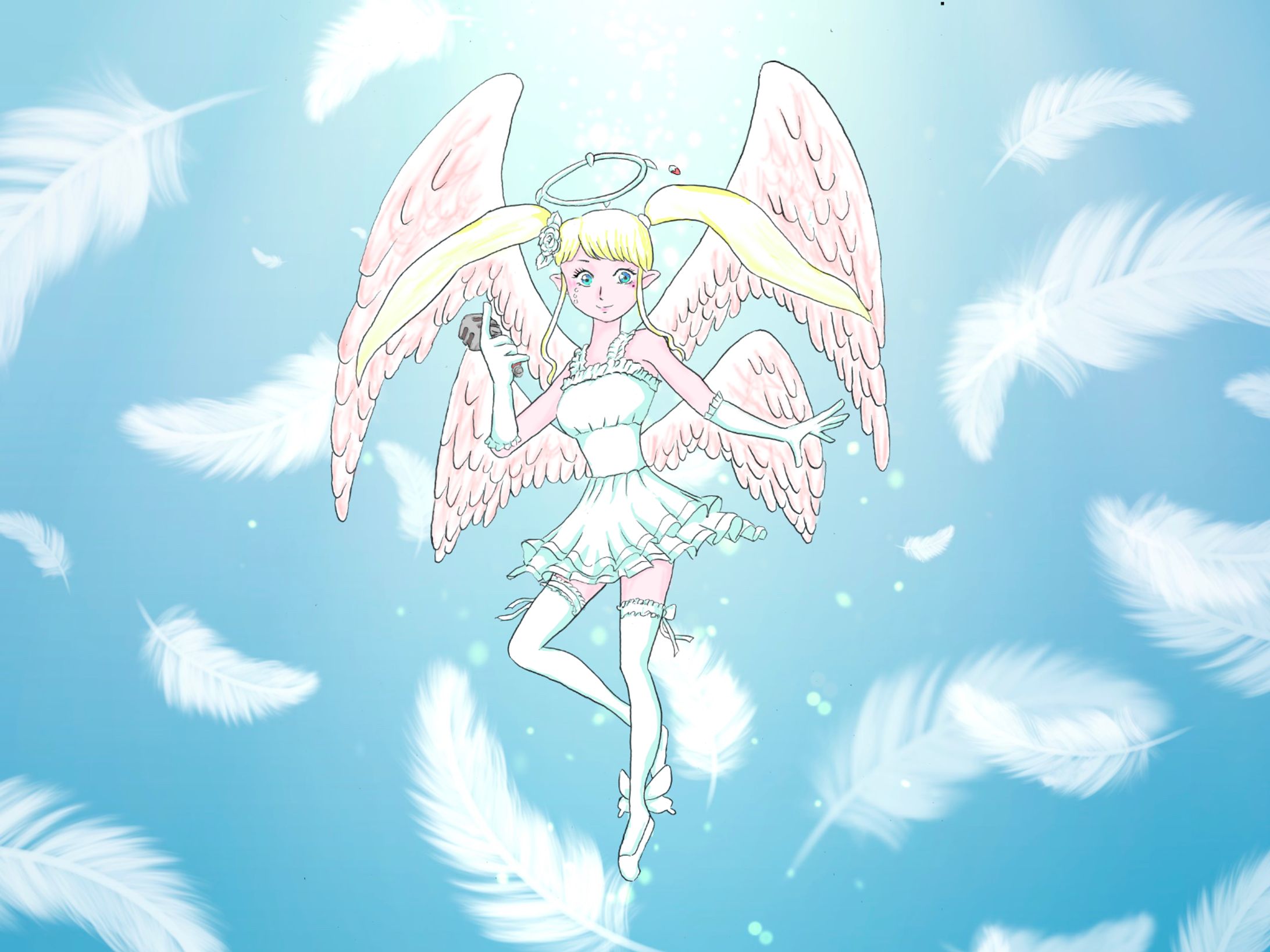 天界の天使の松本歌姫羽の空-1