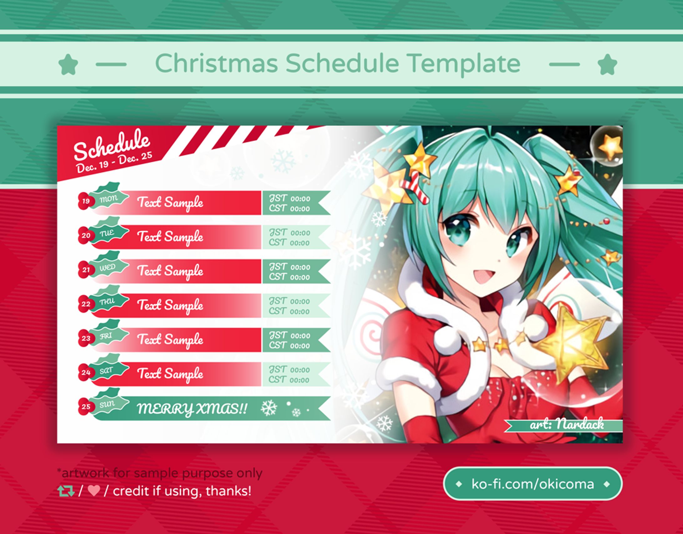 Stream schedule-1