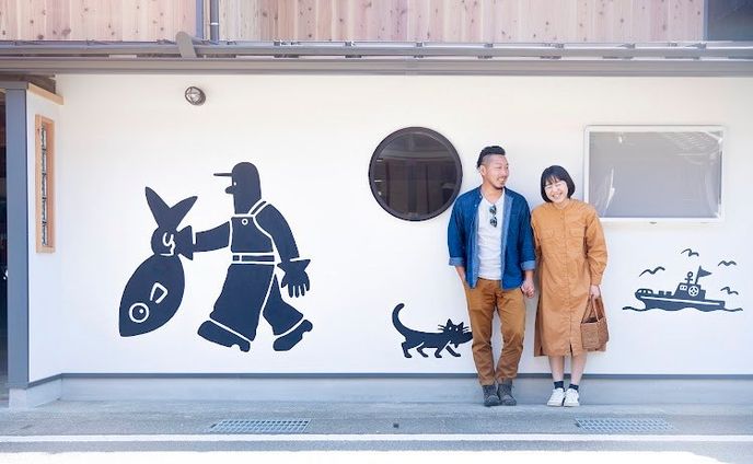 民宿「井筒屋」壁画