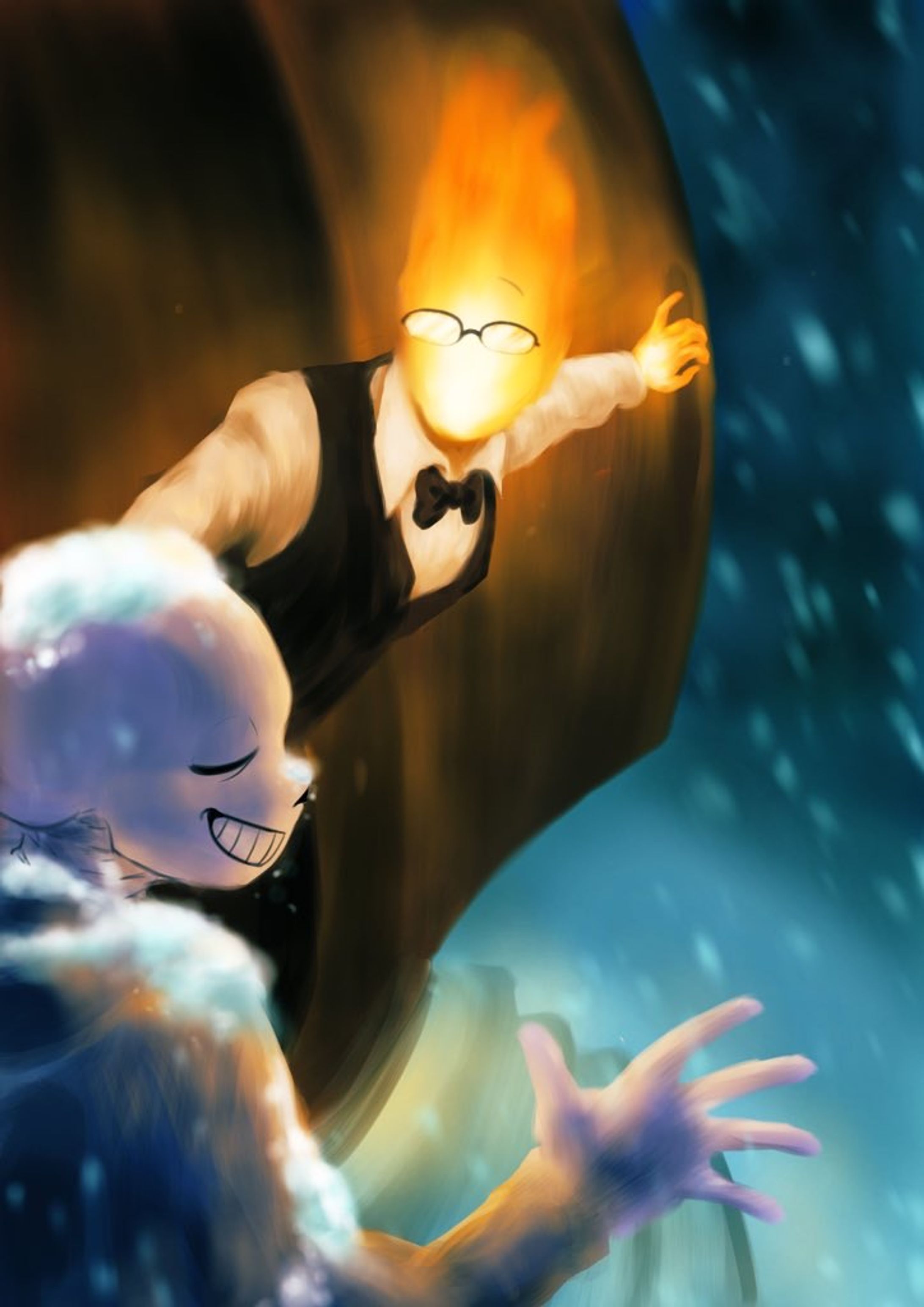 版権絵『UNDERTALE』Grillby’s-1