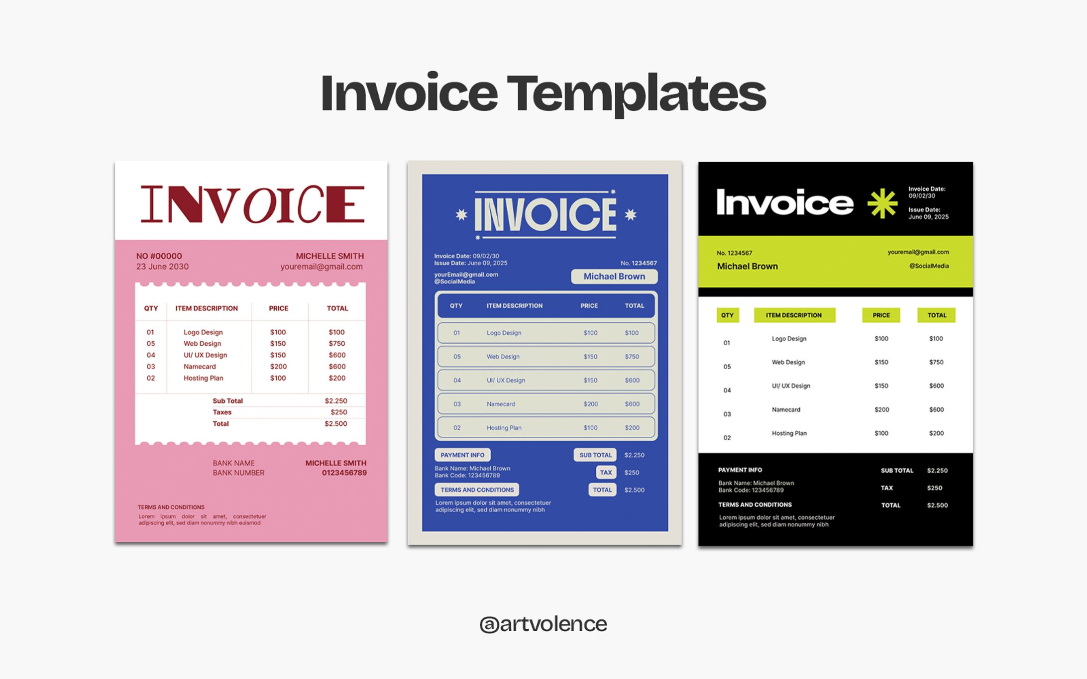 [FREELANCE] Invoice Template-1