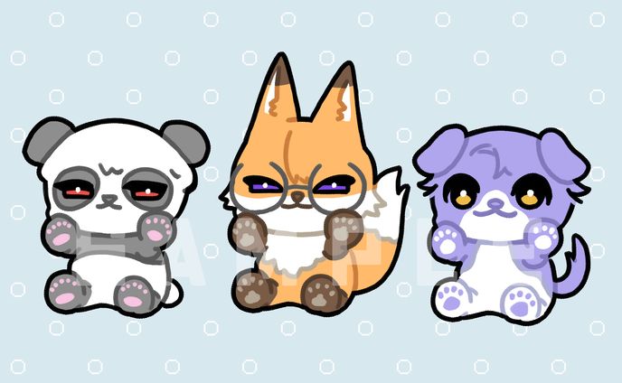 SDキャラクター(アニマル)　オリジナル