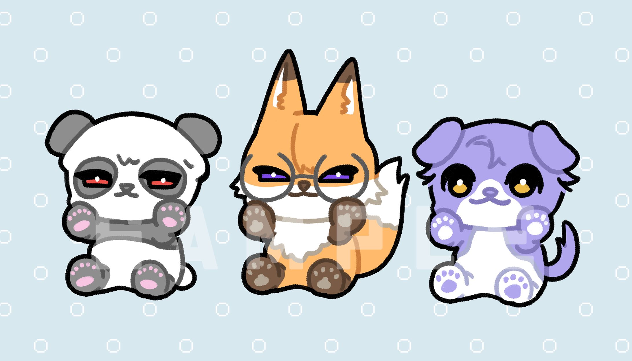 SDキャラクター(アニマル)　オリジナル-1