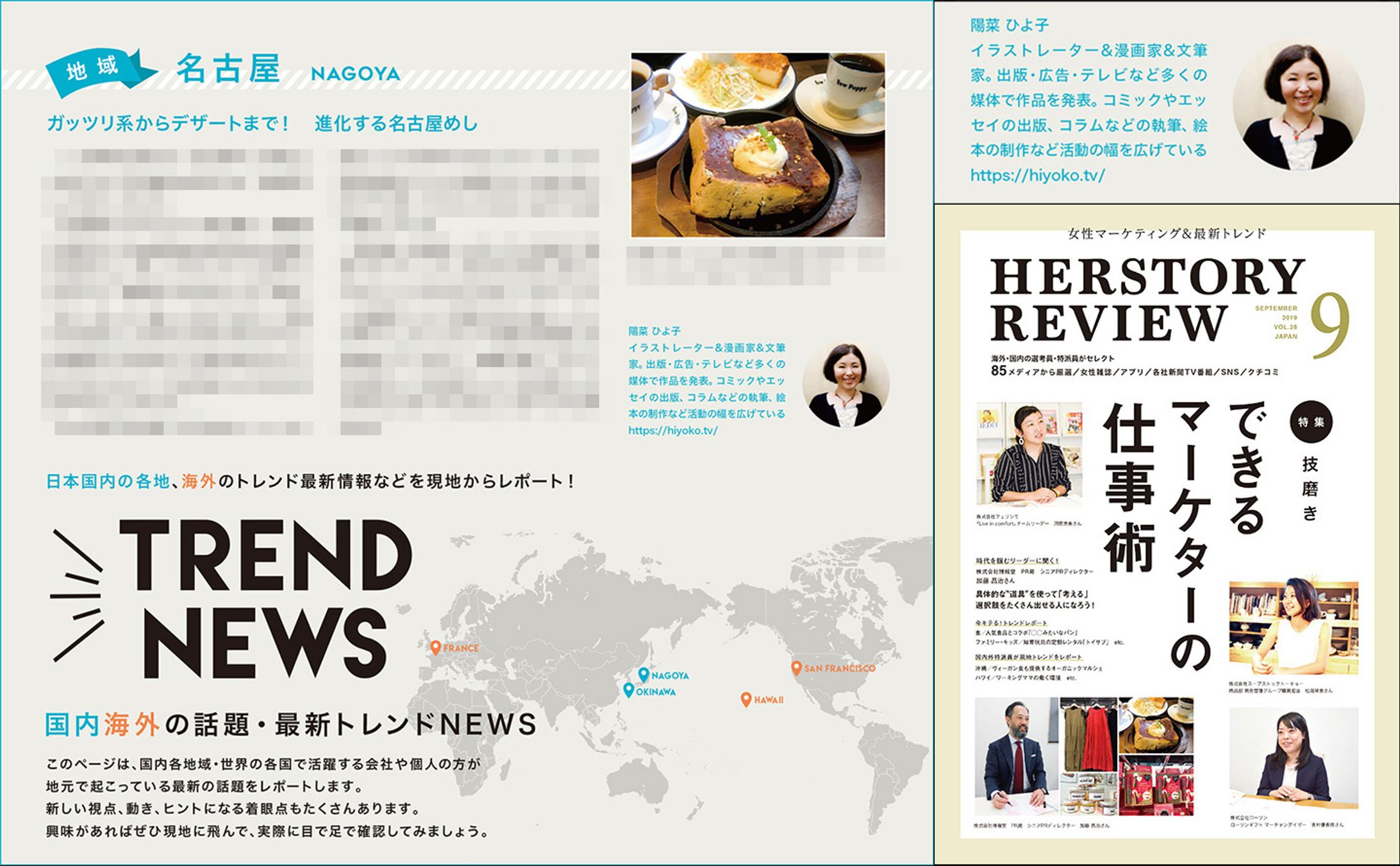 2019年8月：マーケティング情報誌「HERSTORY REVIEW 9月号」コラム執筆（ハー・ストーリィ）-1