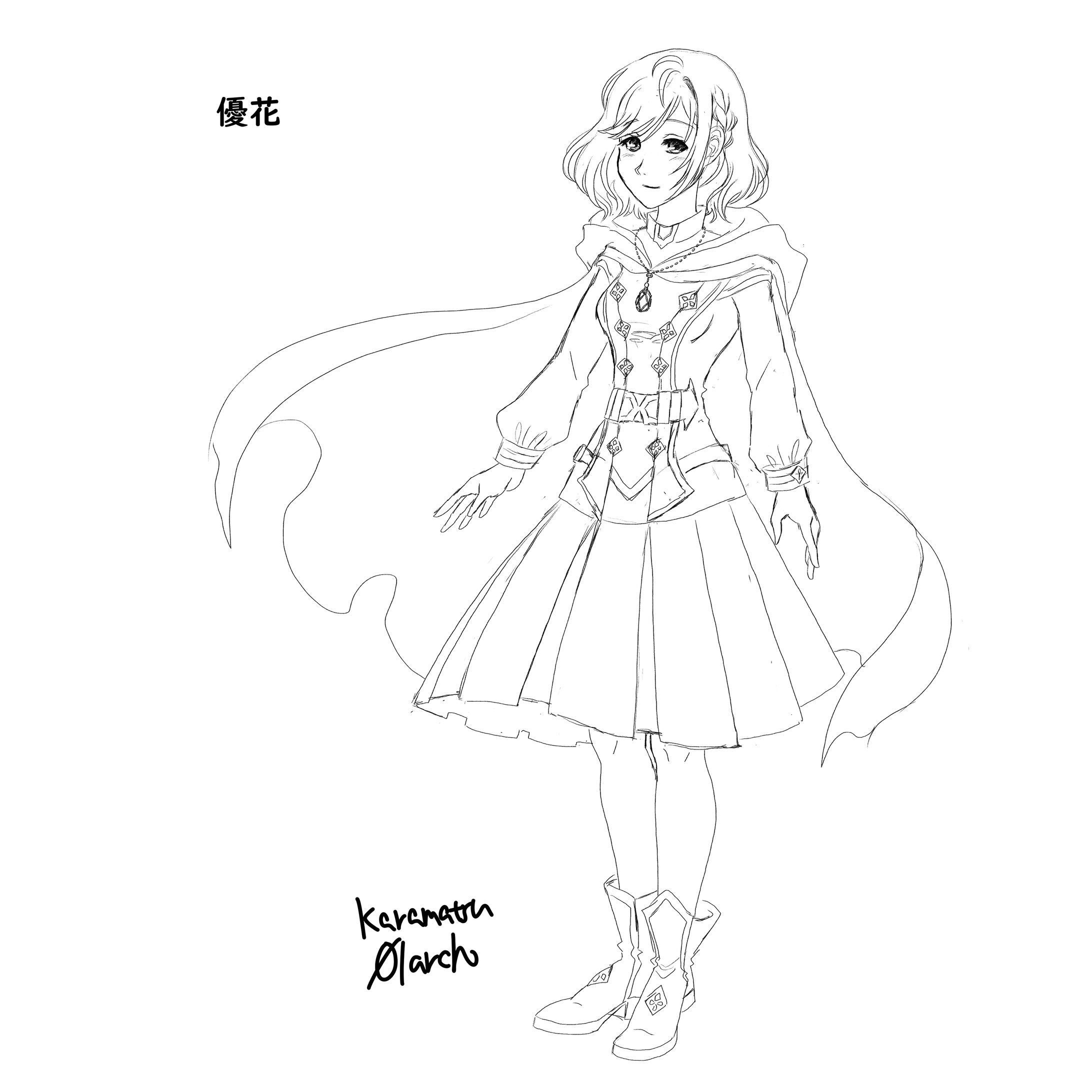 有償ご依頼キャラデザ　ヒロイン-1