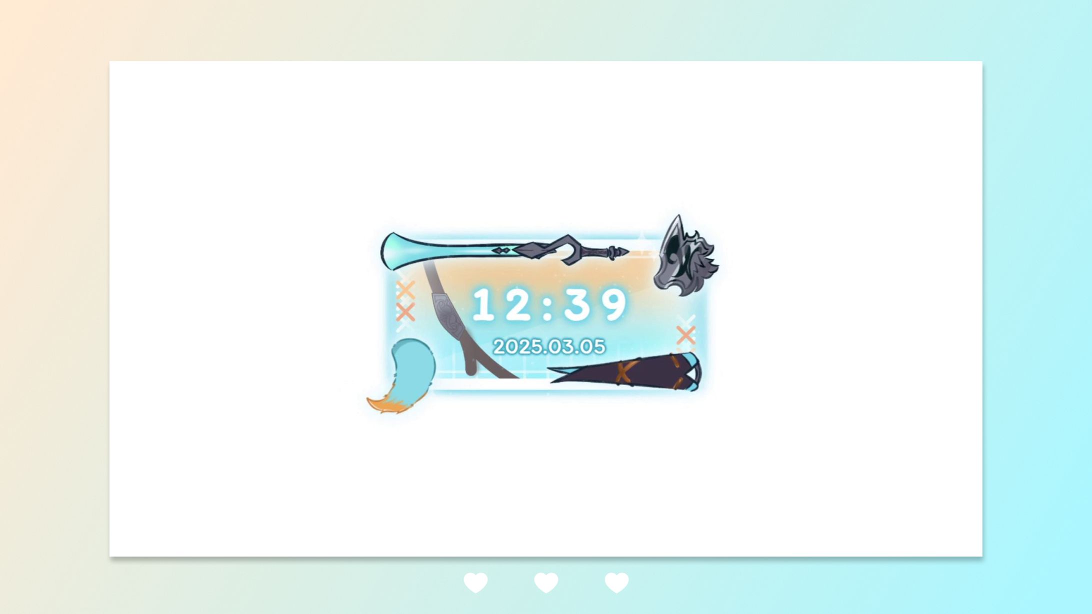 HTML Digital Clock / 水奏レステ-1