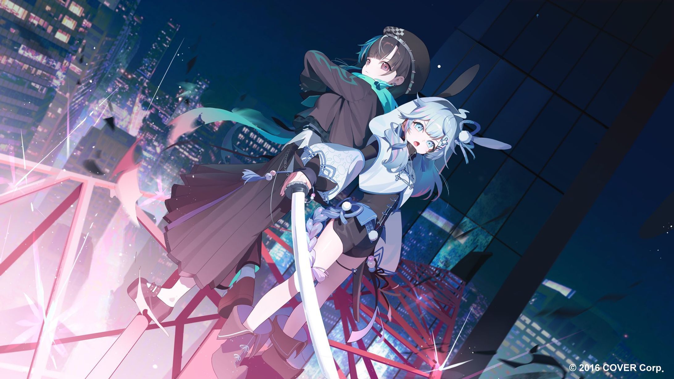 hololive 輪堂千速 & 水宮枢様 -「レイメイ」MV イラスト& 衣装デザイン-1