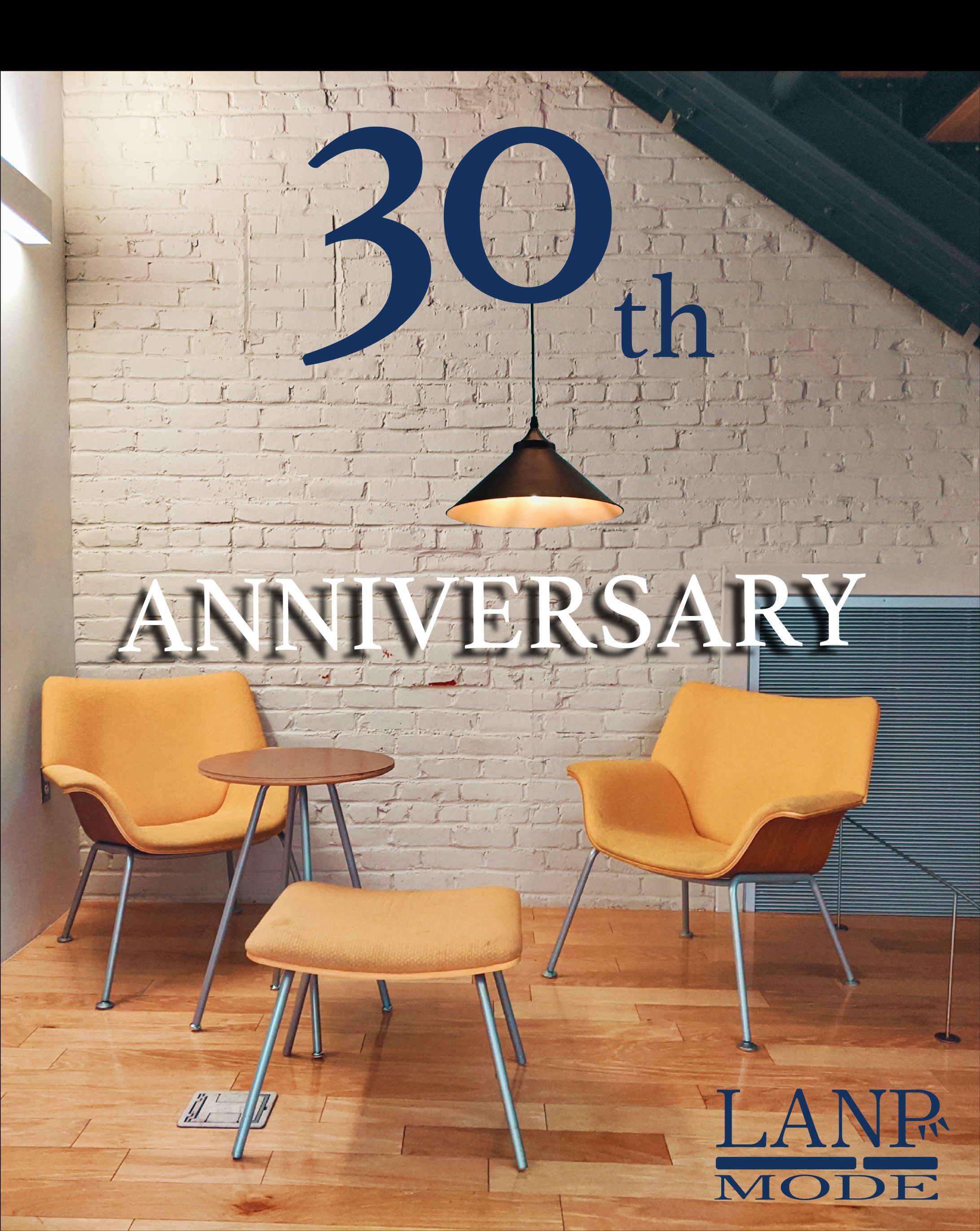 インテリア店の30周年記念ポスター-1
