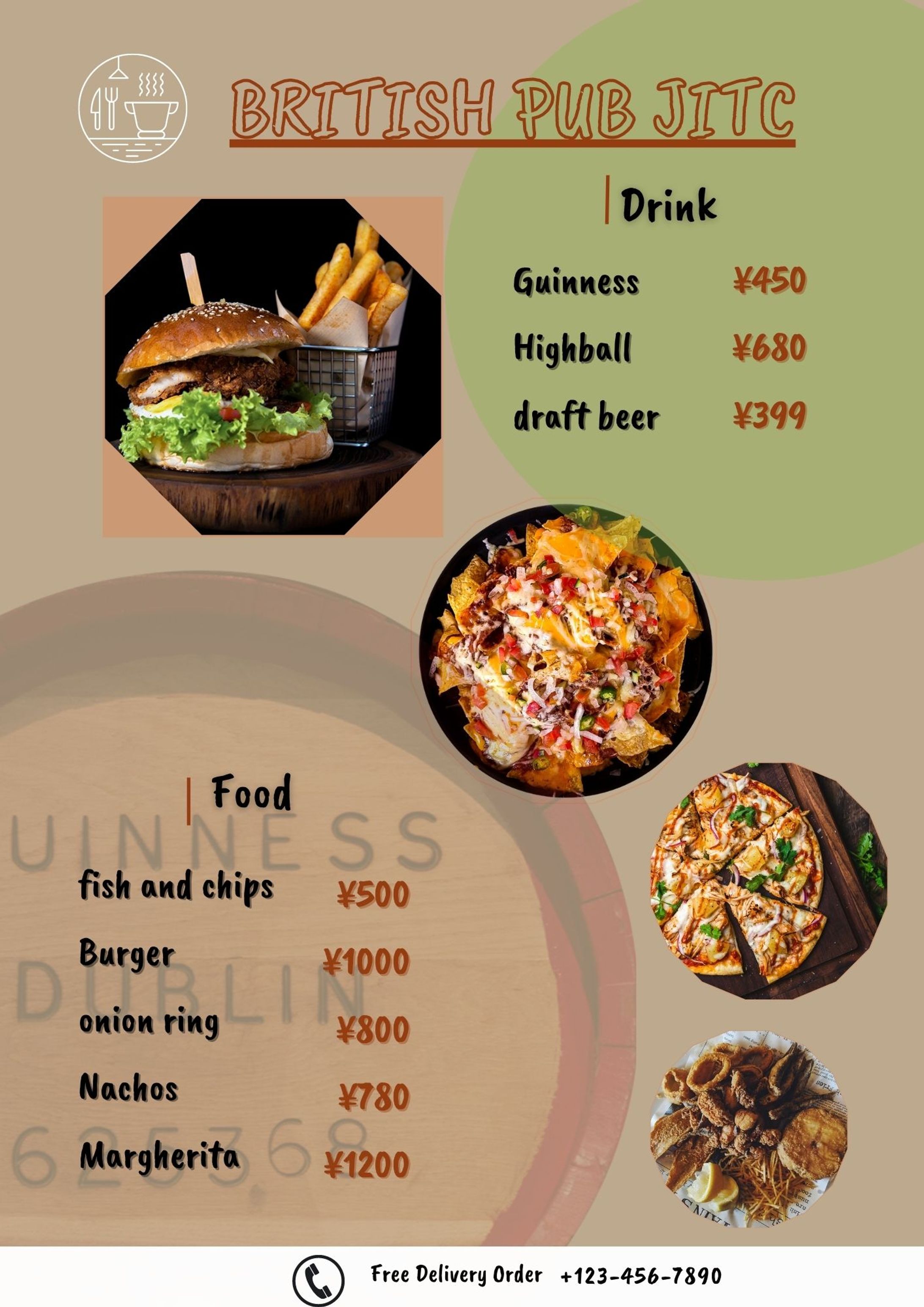 Brown Dessert Menu Flyer-1