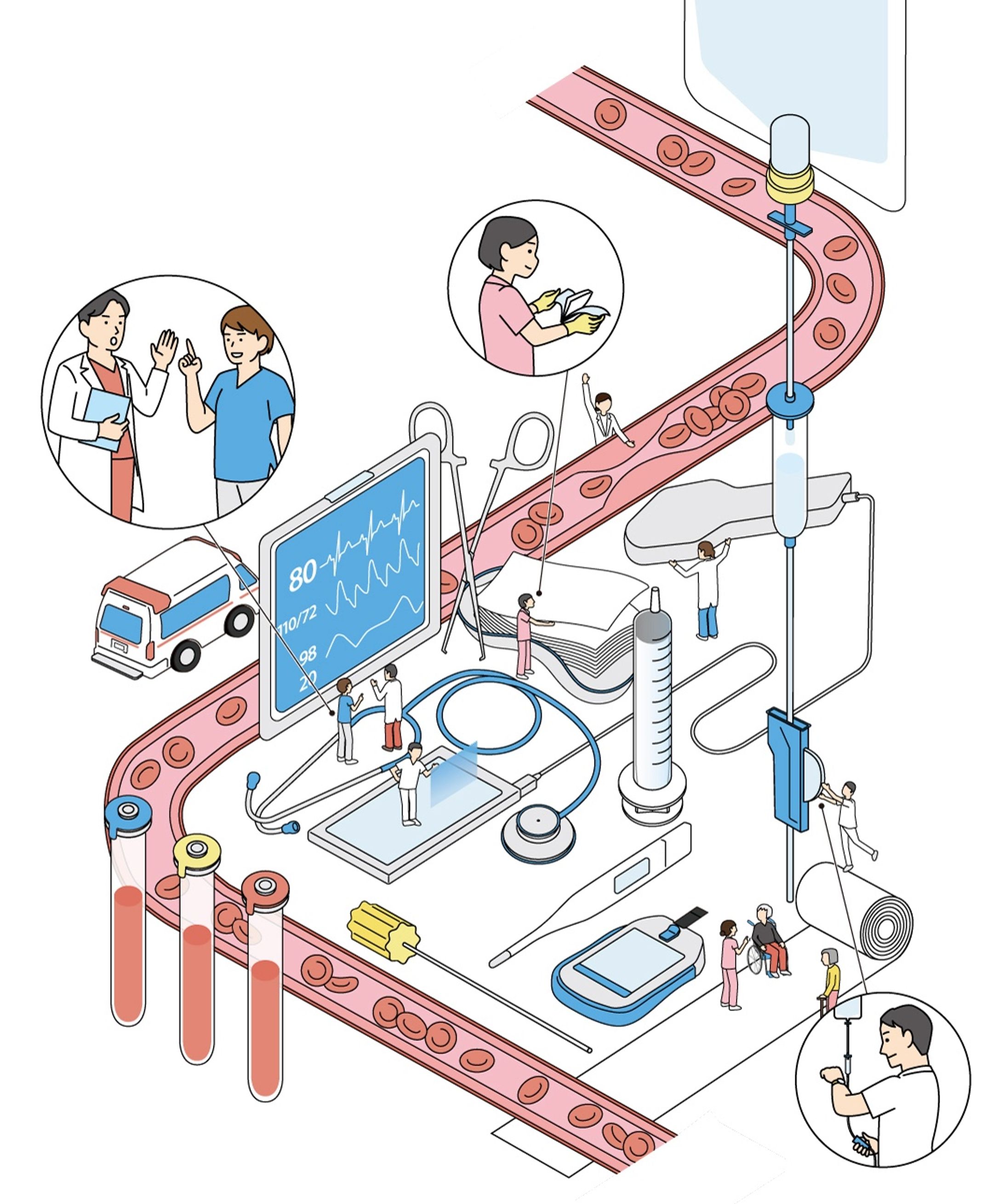 【サンプル】医療系アイソメトリック-1