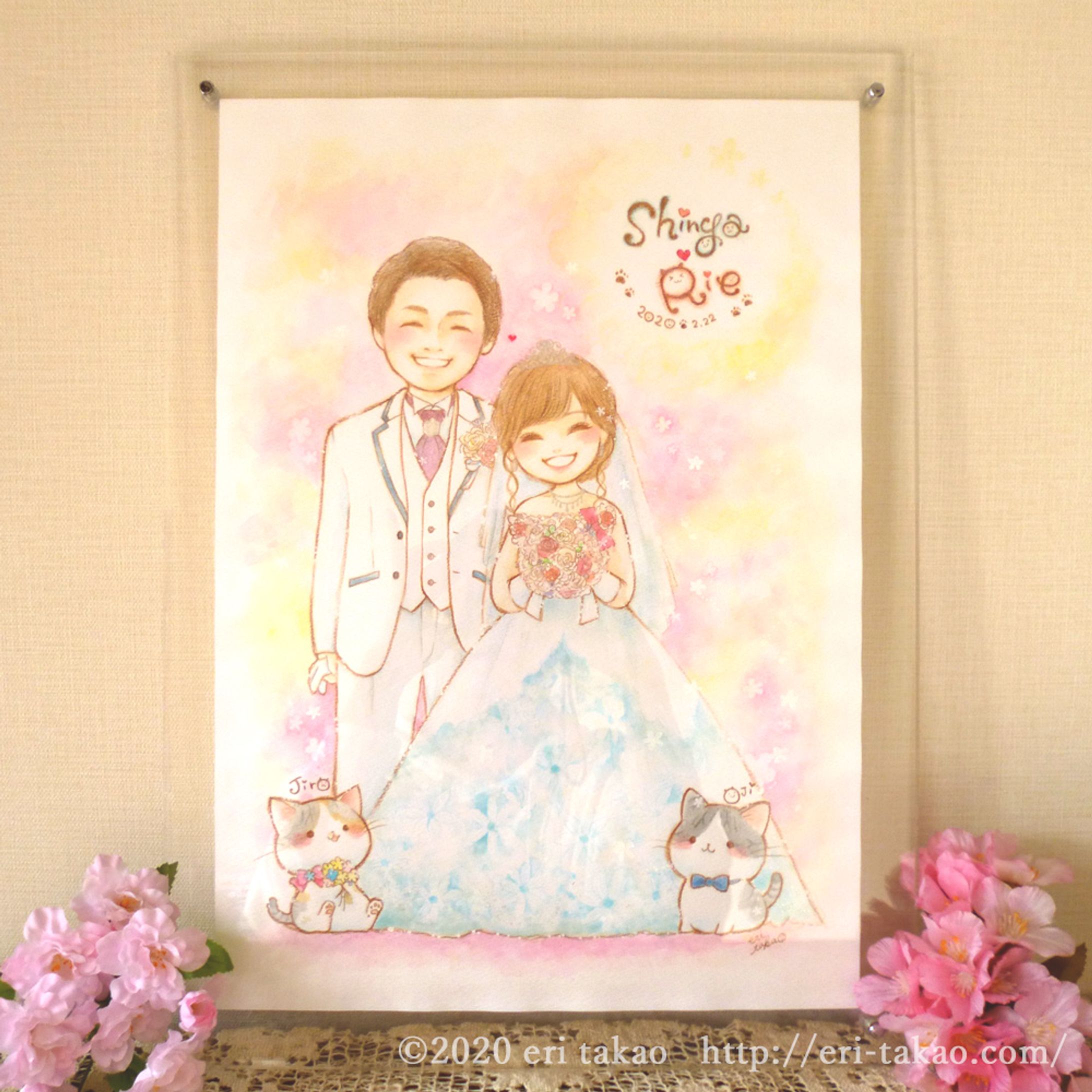 2020年 結婚式ウェルカムボード制作-1