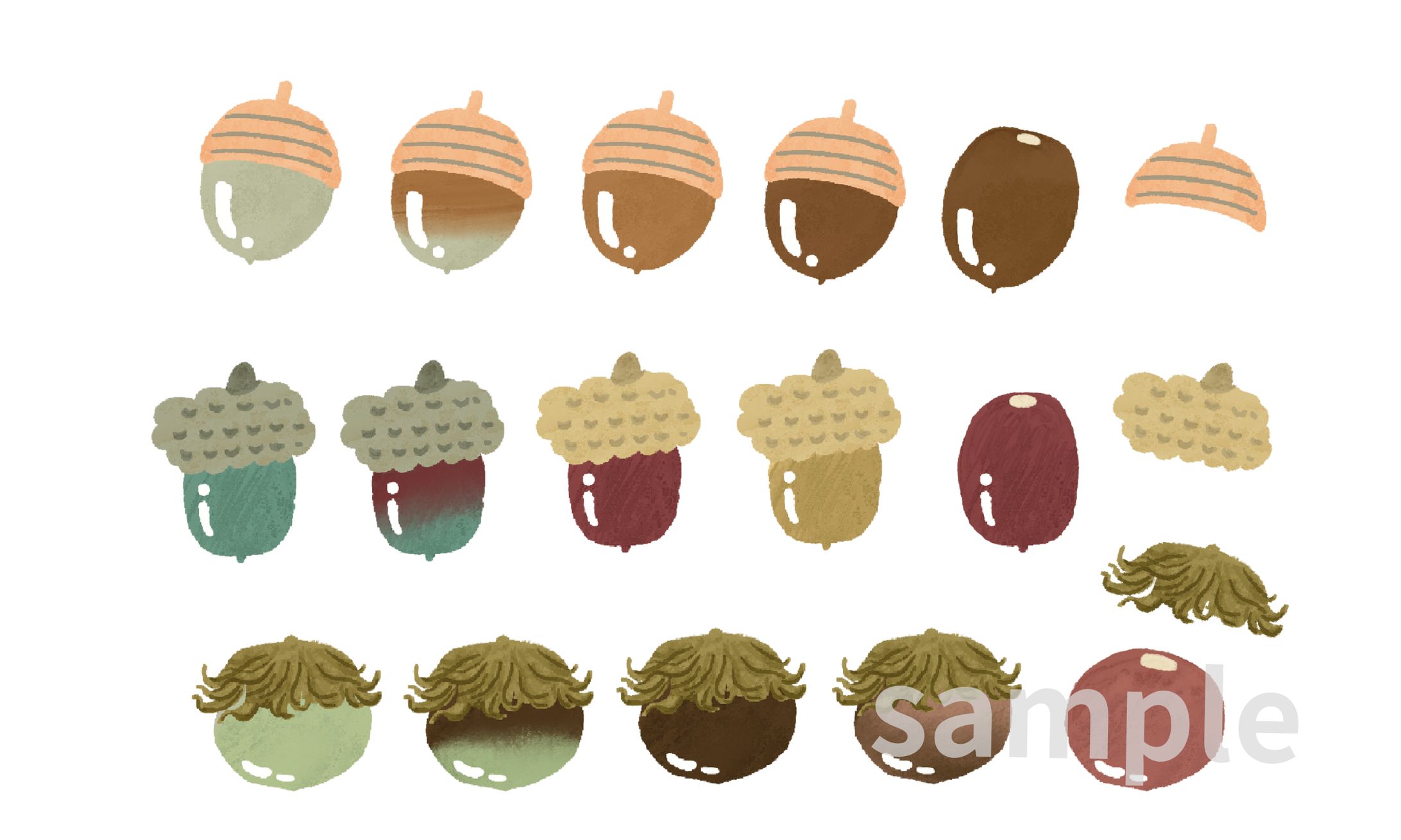 秋の素材イラスト-1