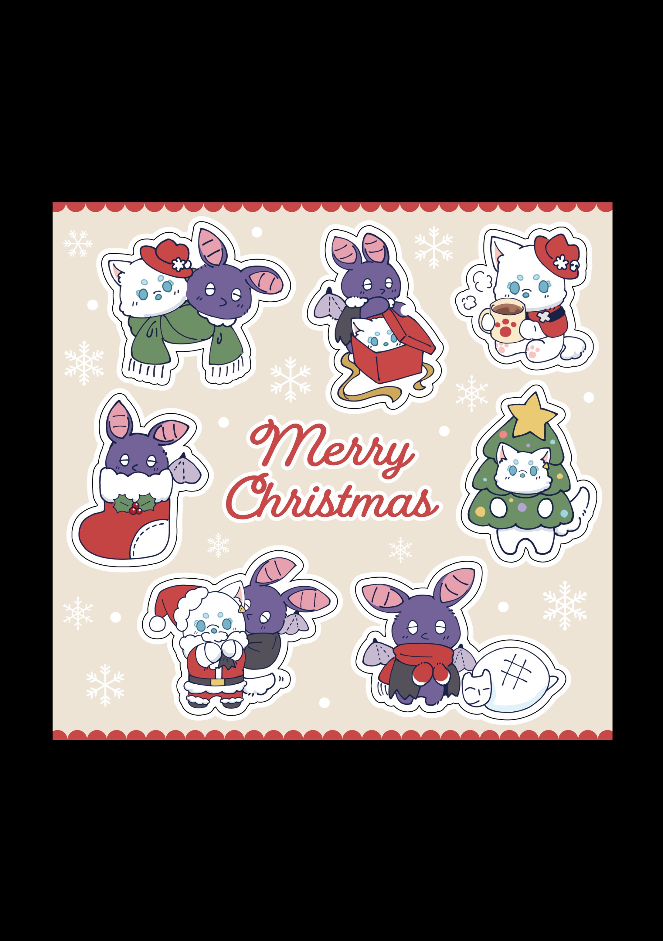 吸血鬼すぐ死ぬ｜もふふさシール-1