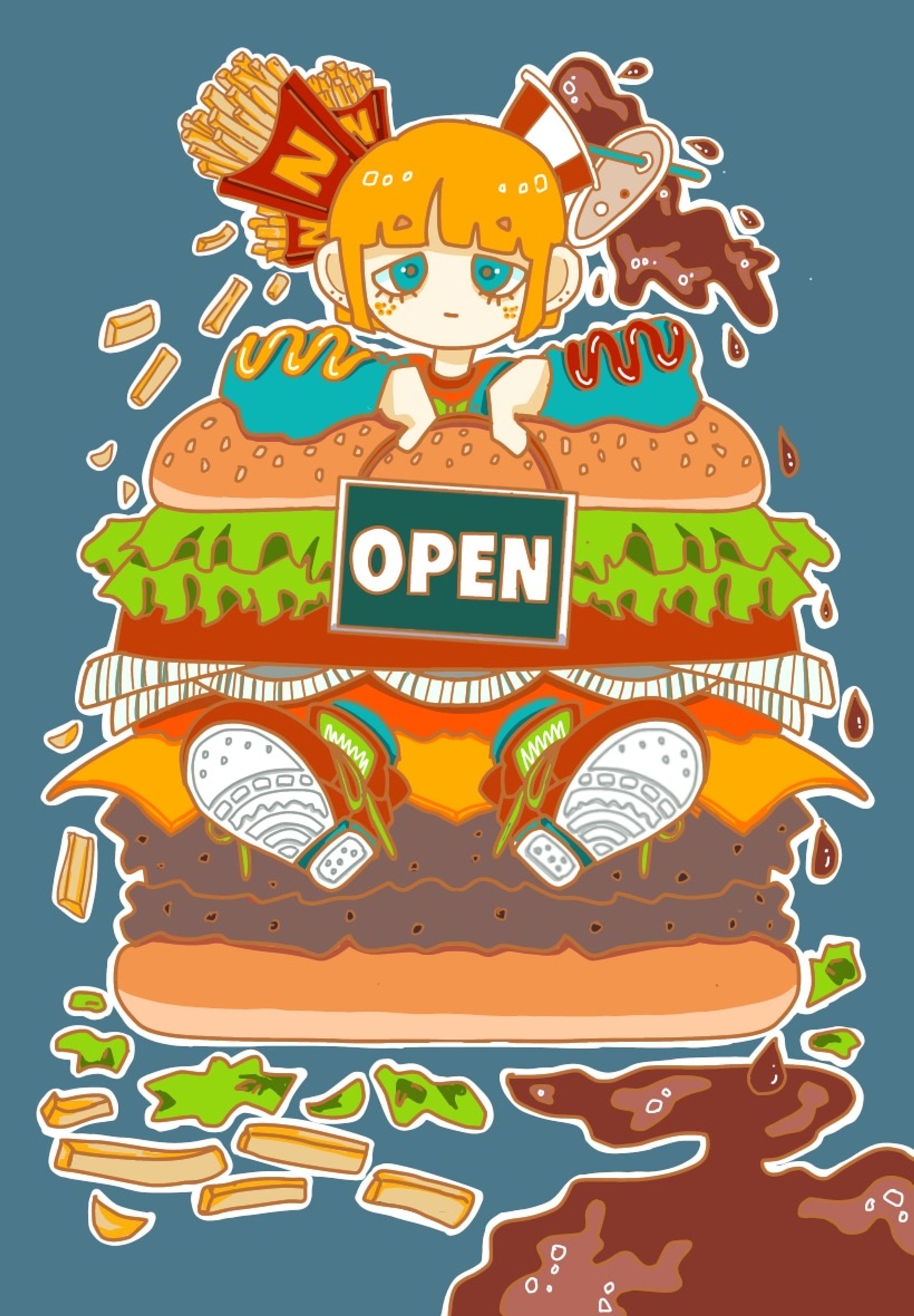 ハンバーガー-1