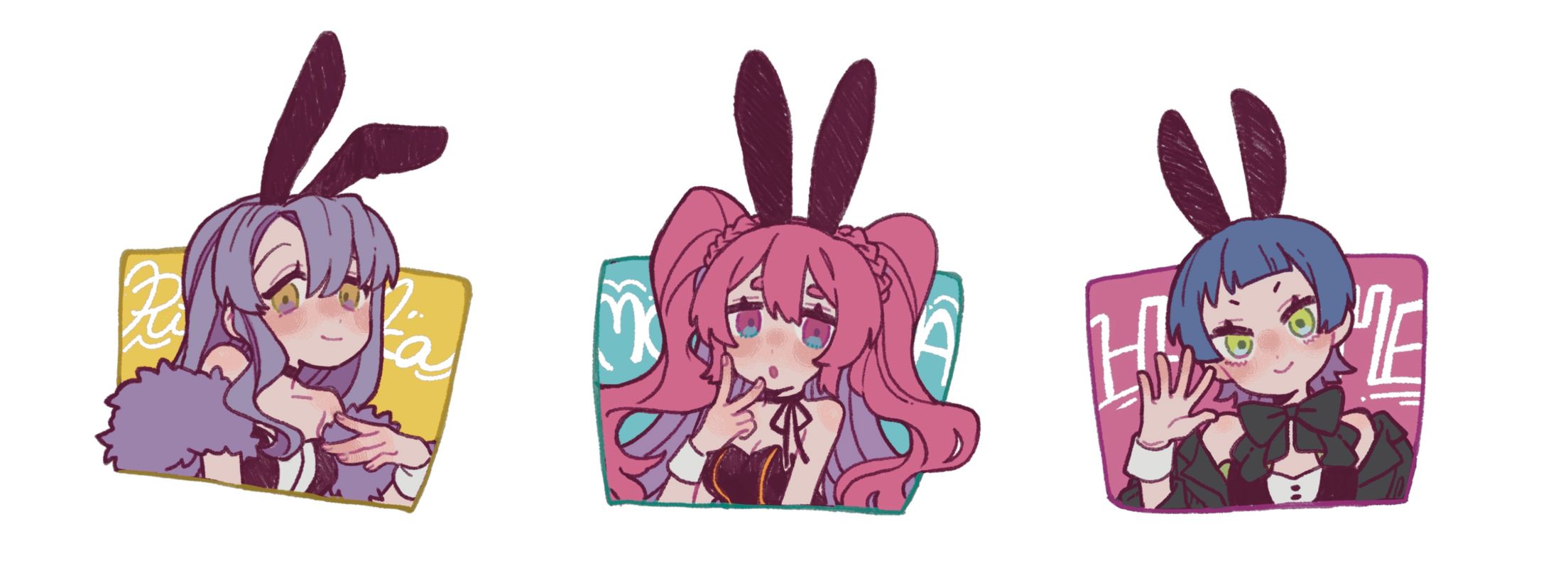 バニーステッカー-1