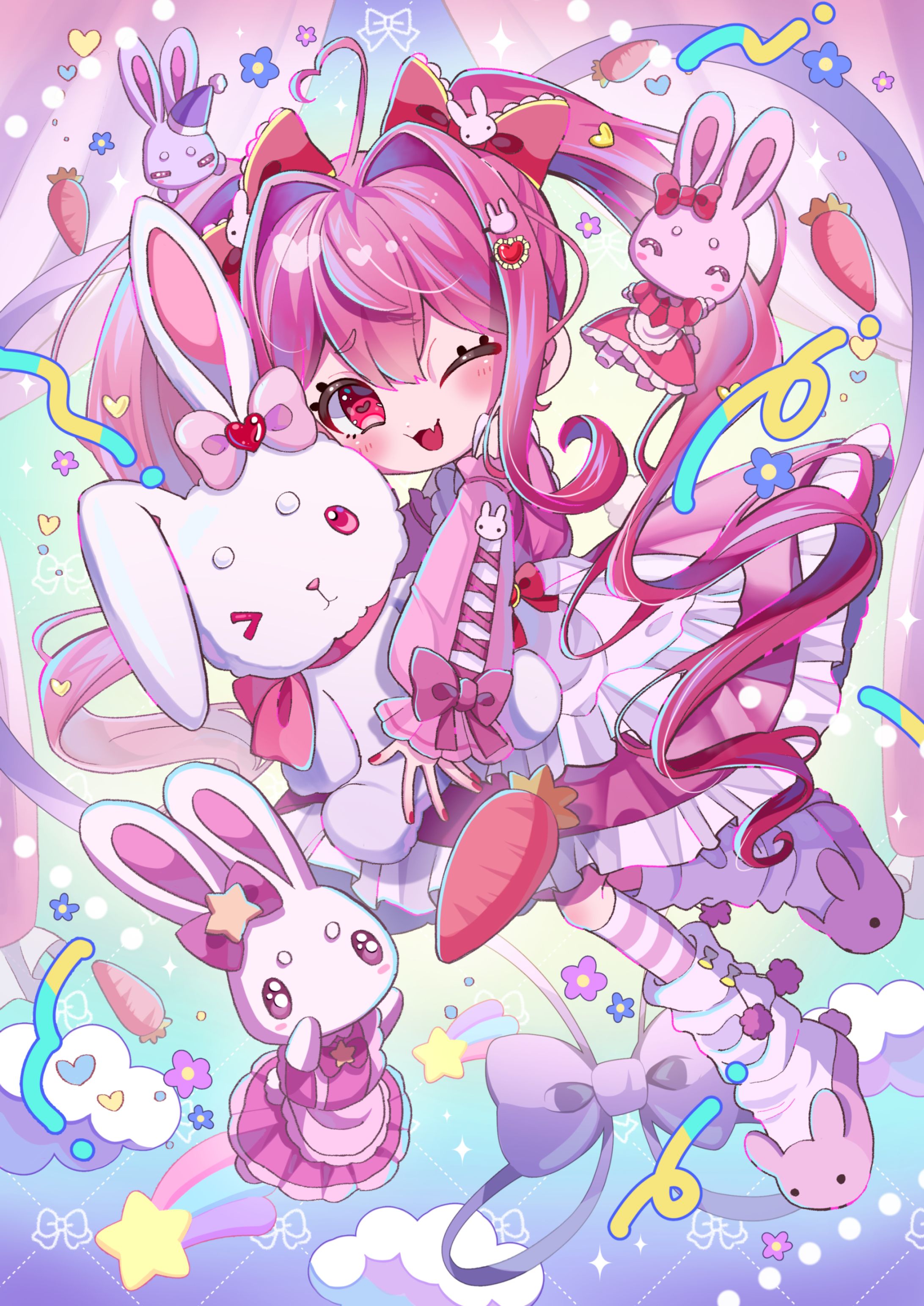 I love rabbits♡-1