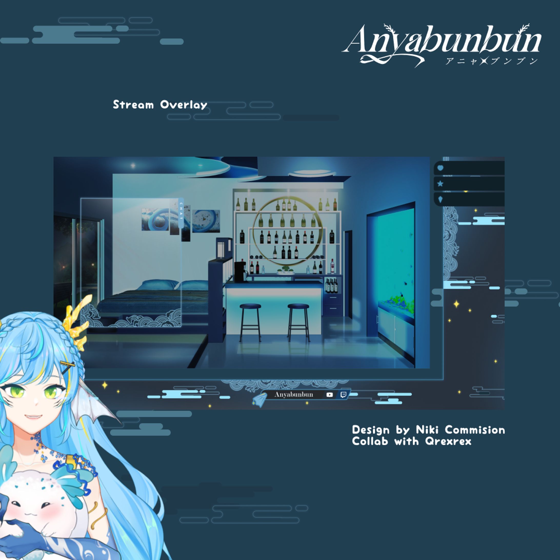 Overlay Gameplay & Chatting For Anyabunbun-1