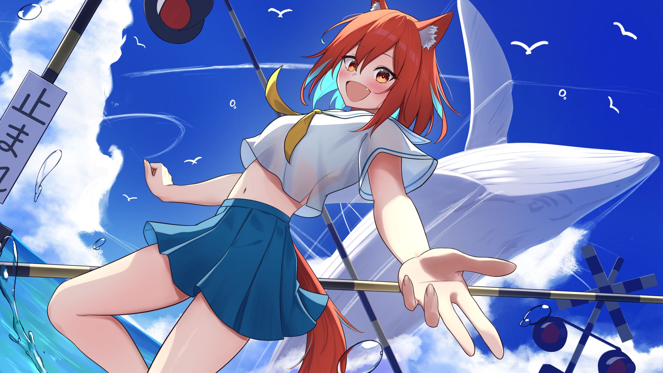 【仕事絵】れべるいち所属Vtuber犬野はる・歌みた「少女レイ」イラスト-1