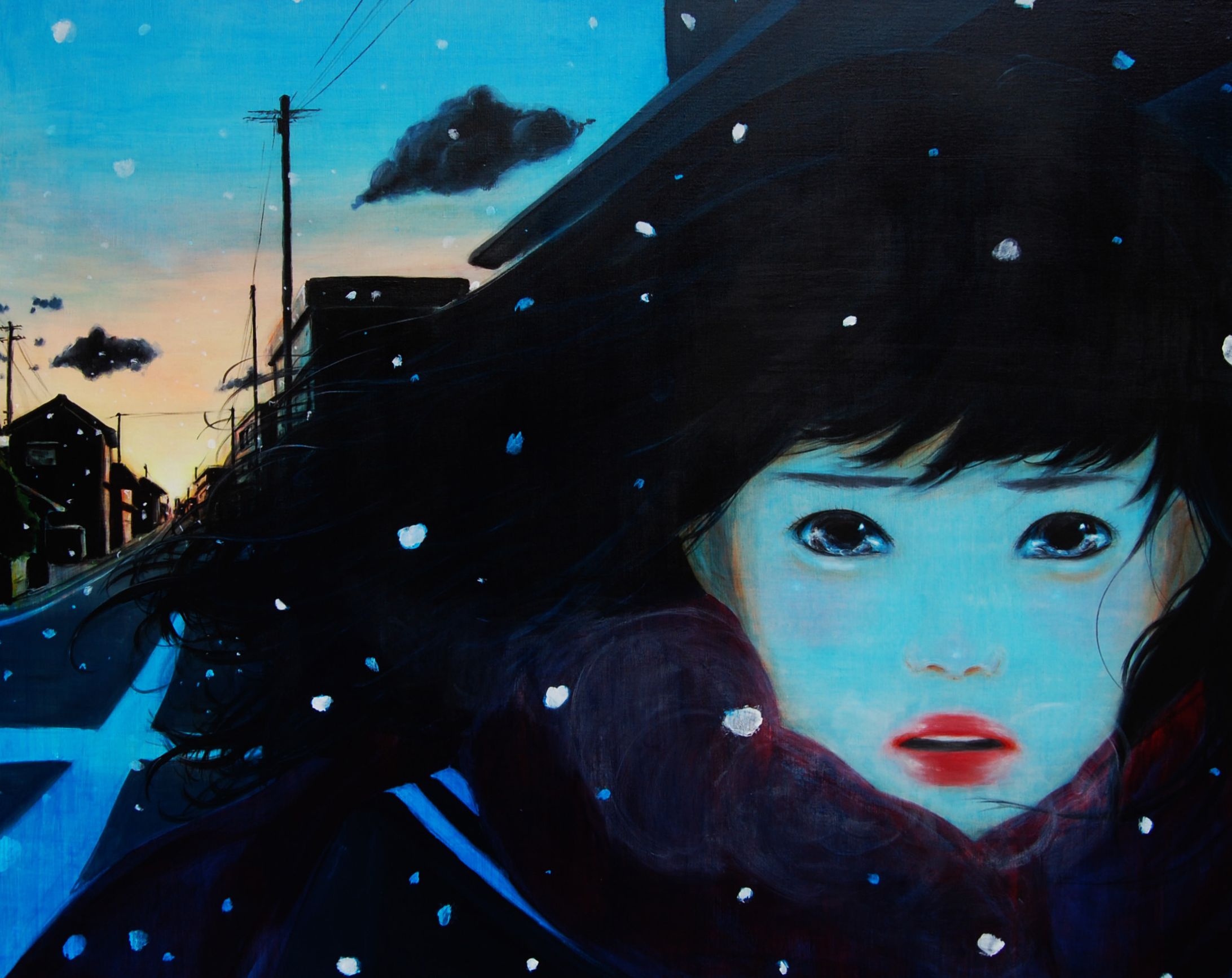雪の音(2012年カオス展展示作品F100号  季刊エス2015年10月号掲載作品)-1