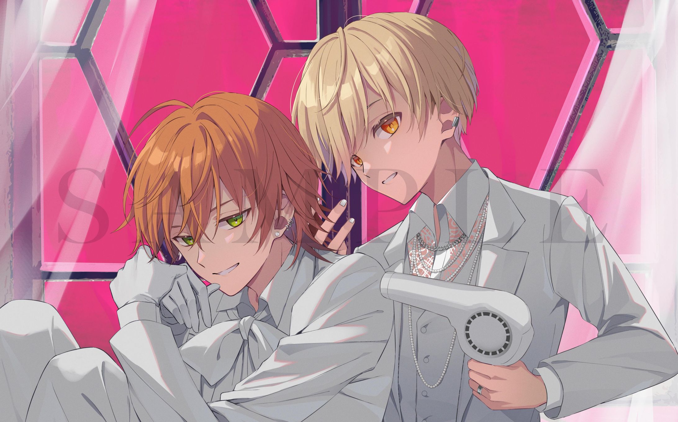 すとぷり ジェル様、るぅと様　歌ってみた動画用イラスト-1