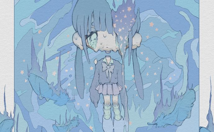 ナーディウス様 『Blue Bird EP』ジャケットイラスト