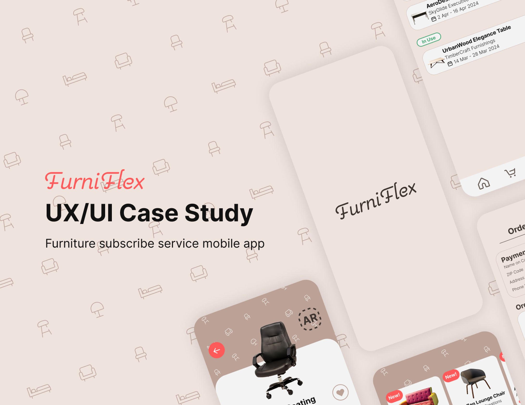 Furniture subscribe service App – UX/UI Case Study-1