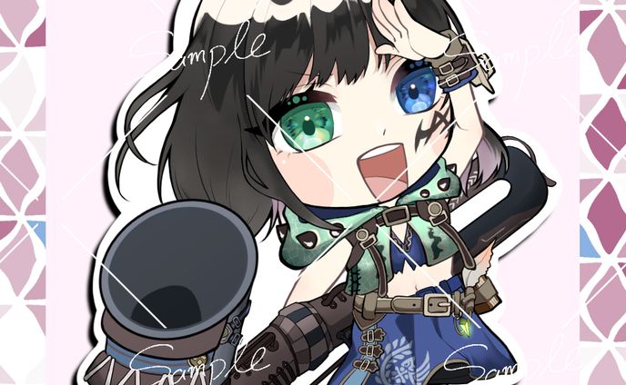 【Work】地雷姫様SNSアイコン