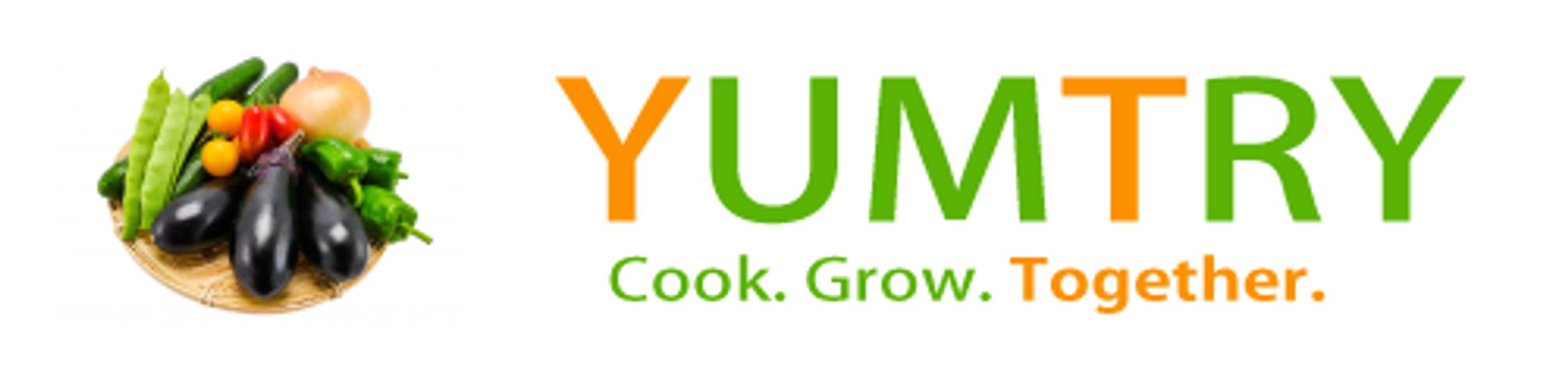 ミールキットサイトのLP「YUMTRY」のロゴの作成［架空］-1