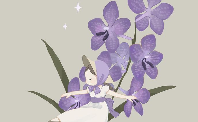 8/26の誕生花　バンダ

「身軽」「上品な美しさ」

toudou＿＿＿＿＿＿＿＿＿＿＿illustrator

#illustration #イラスト #イラストグラム #いらすたぐらむ #おえかき #flowers #バンダ #女の子のイラスト #花のある暮らし 
#イラスト好きな人と繋がりたい 
#お絵描きさんと繋がりたい 
#花言葉 #アンティーク #誕生花 #ケイトグリーナウェイスタイル