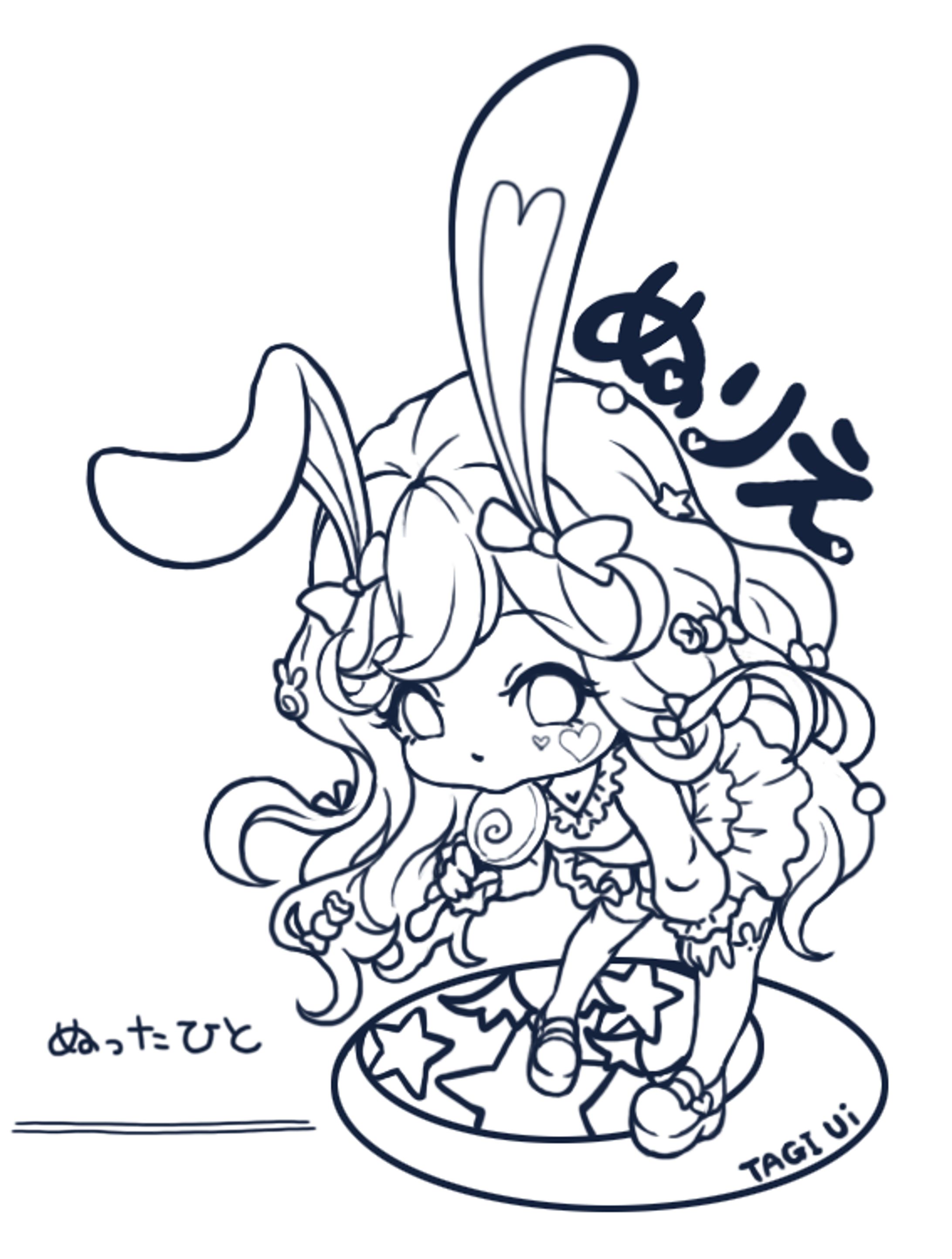 ぬりえ線画-1