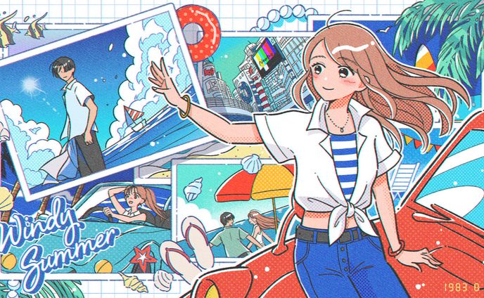 【お仕事】「Newtro」MVイラスト制作
