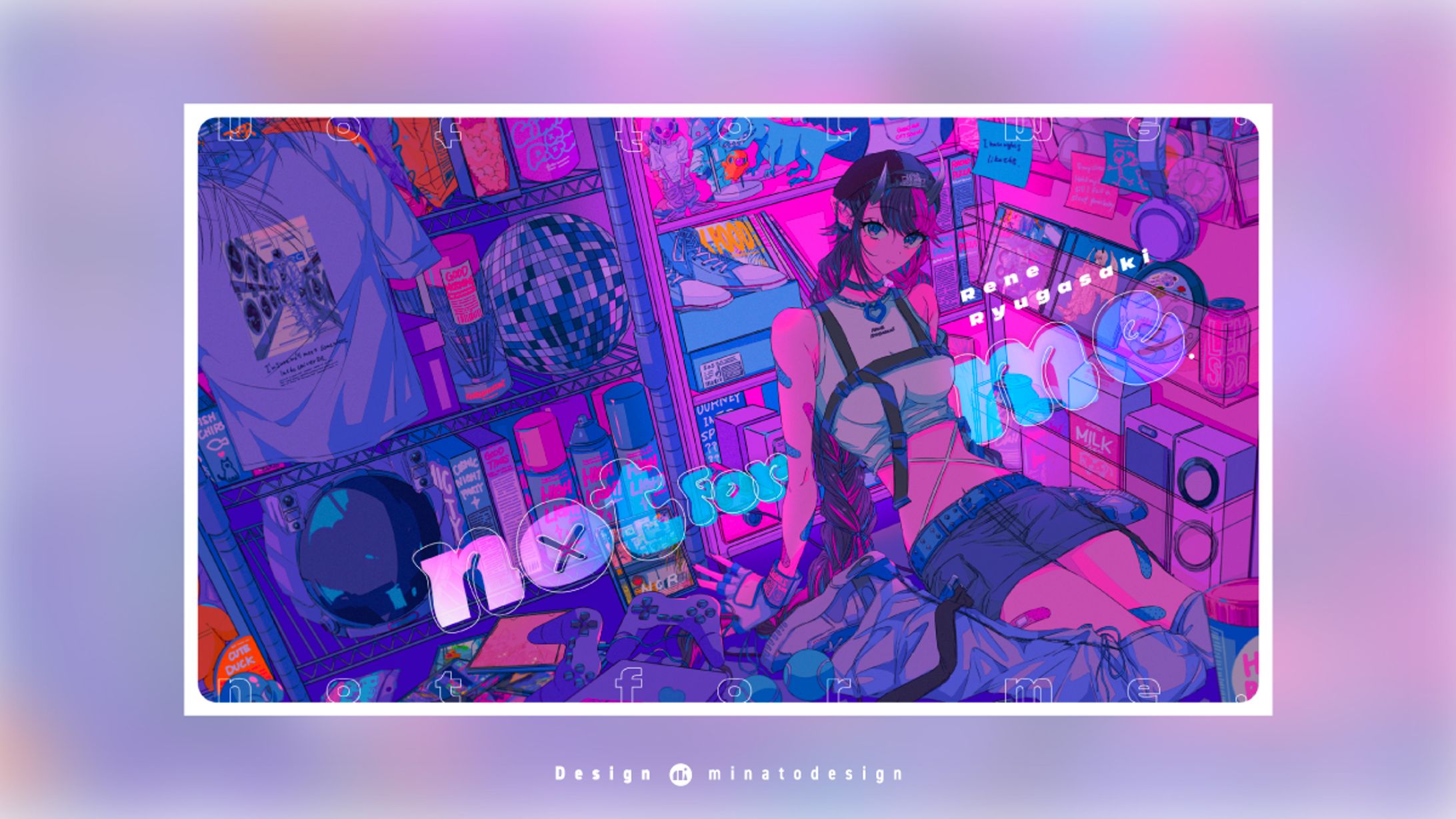 龍ヶ崎リン様の「not for me.」デザイン各種-1