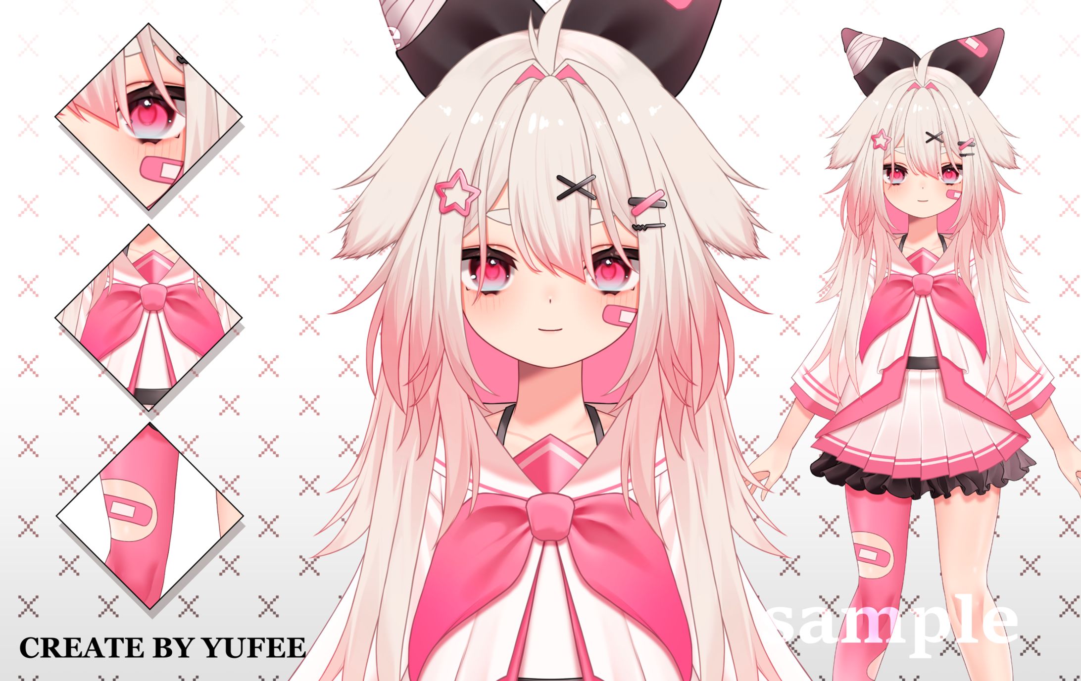 ちょっと地雷ぽい子（Live2D用パーツ分け済立ち絵）-1