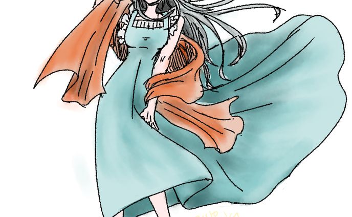 ワンピースの女の子