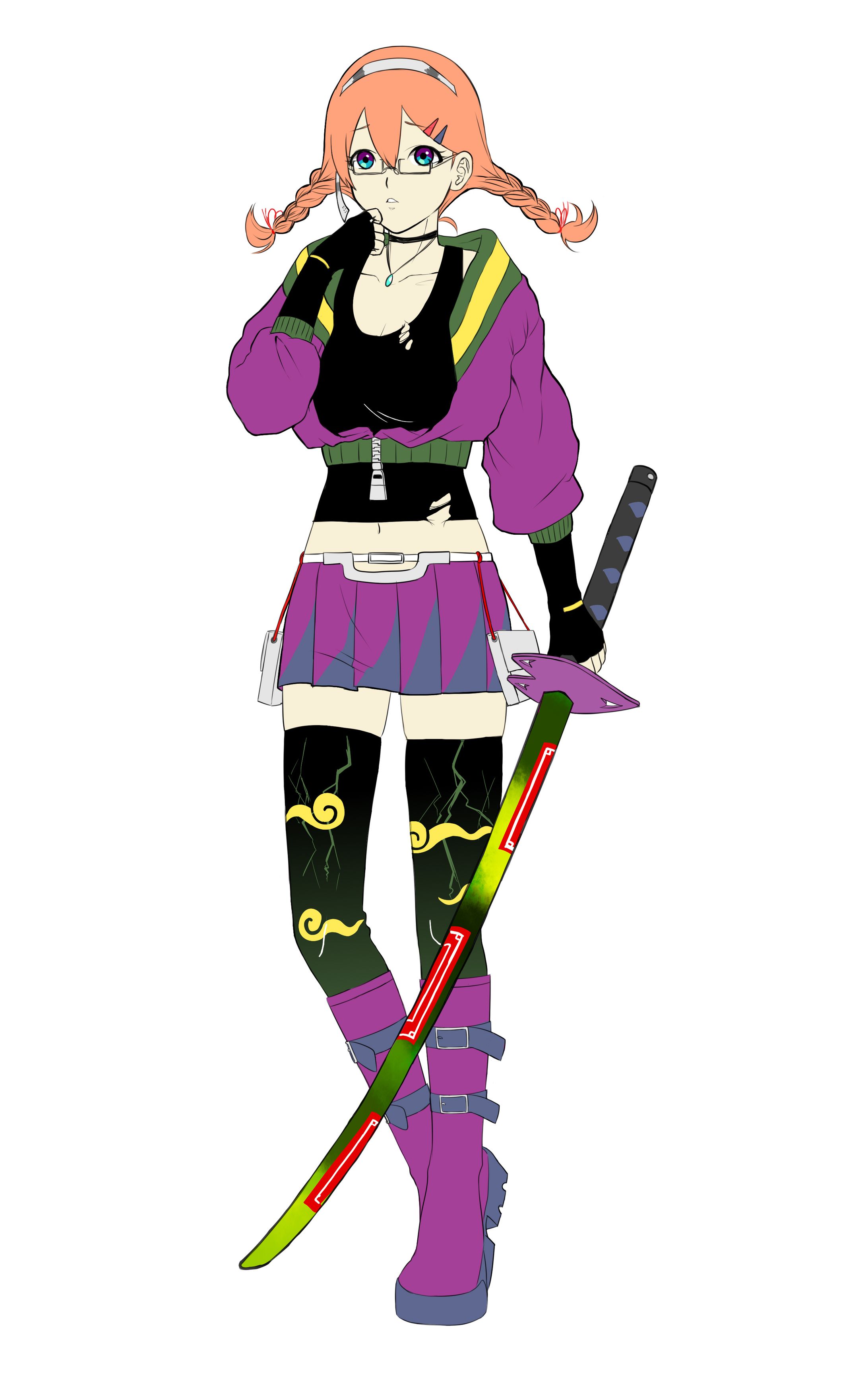 【コンペ】第144回 刀を持って世界を生き抜け！戦う女の子キャラデザコンテスト-1