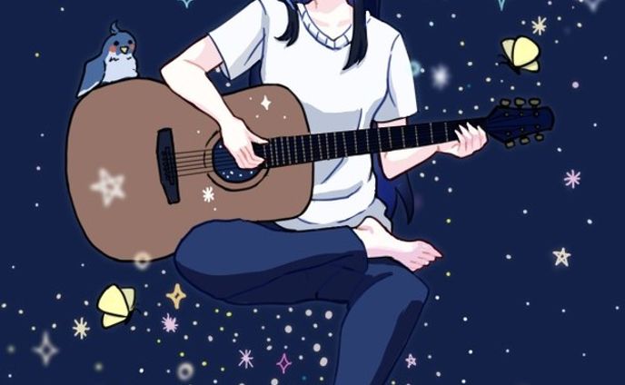 星空音楽会 #イラスト #illustration