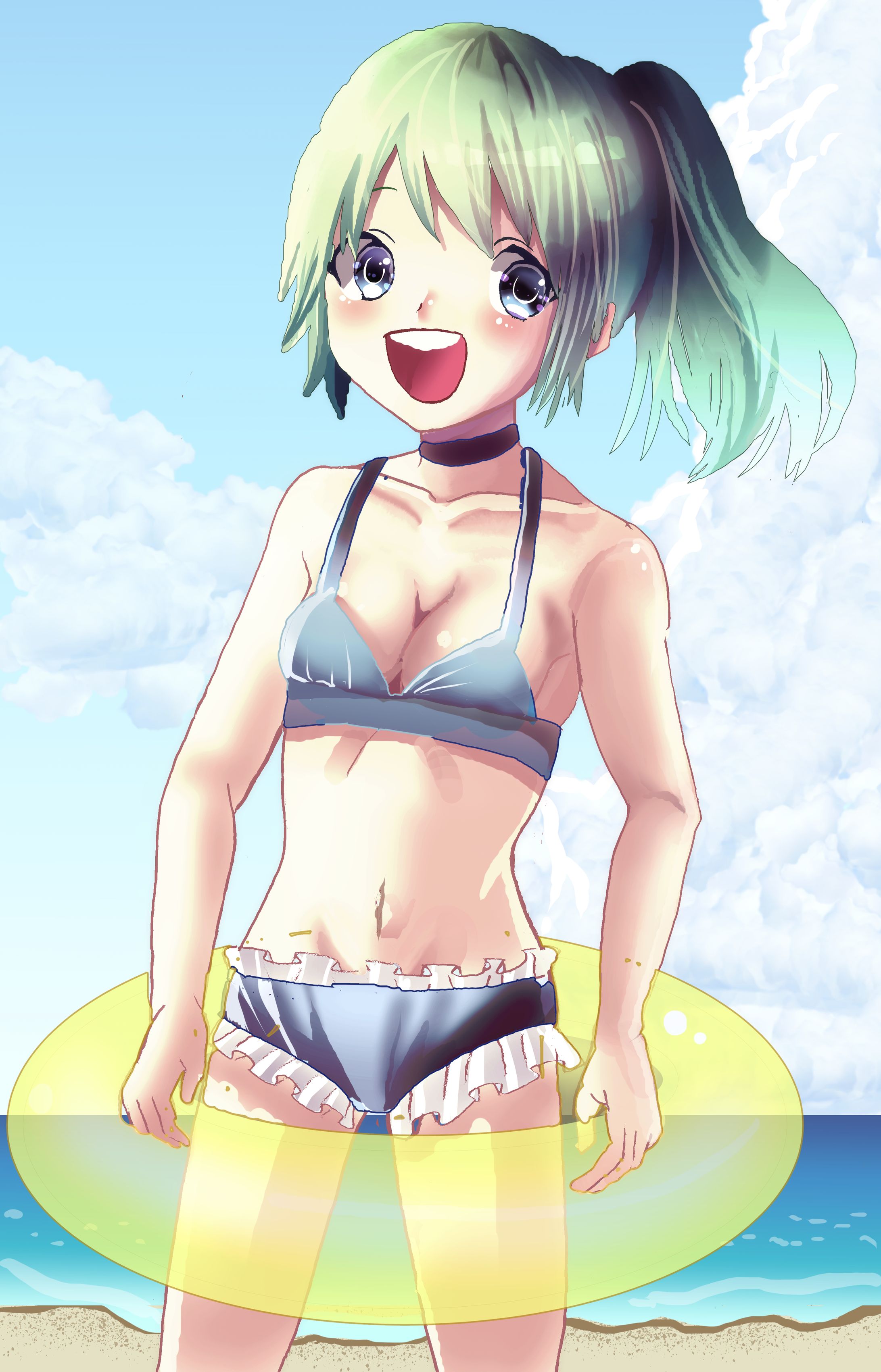 水着の少女-1