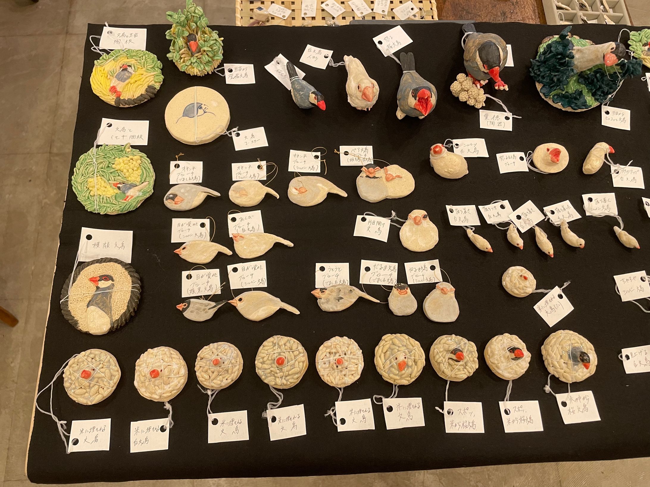 2022年7月開催 おにぎりと文鳥展 会場-1