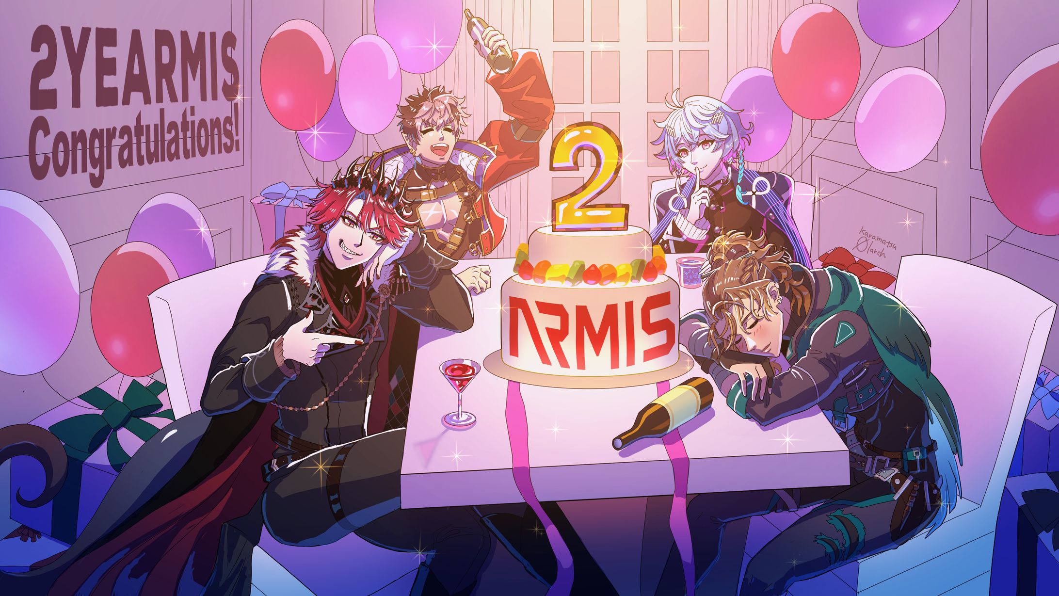  holoARMIS2周年記念イラスト-1