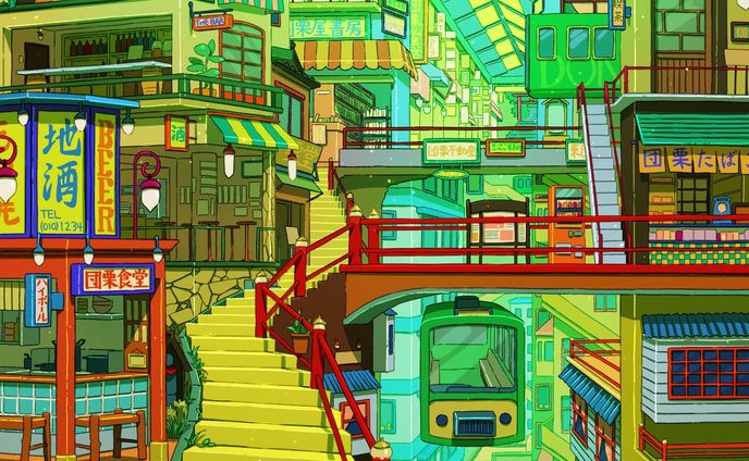 街
#イラスト #絵 #背景 #風景 #illustration #art #originalart #drawing #painting #digitalart