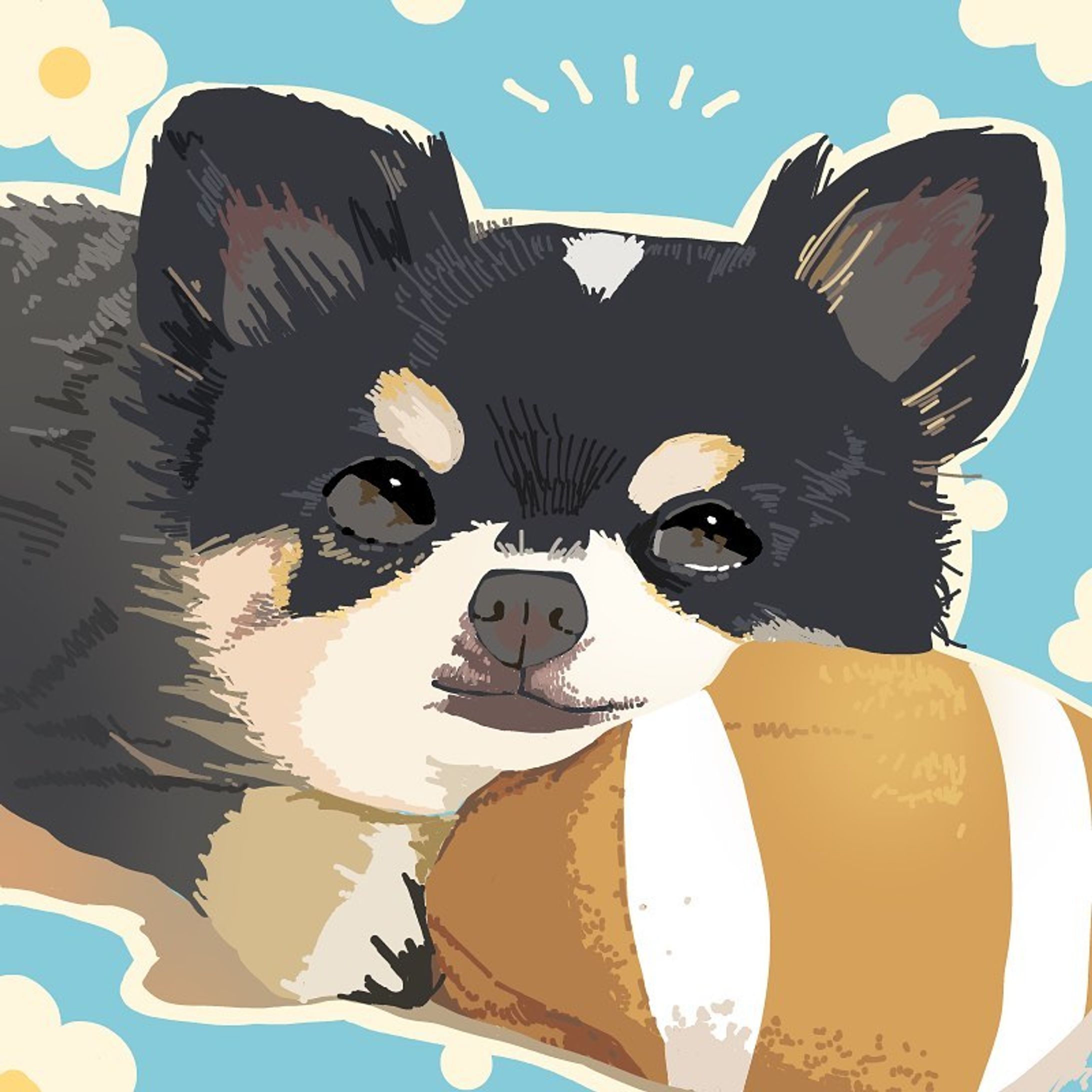 #illustration #illustrator #dog #絵　#イラスト　#犬　#絵描きさんと繋がりたい  #ペットロス　#ペット似顔絵　#チワワ　#petlovers-1