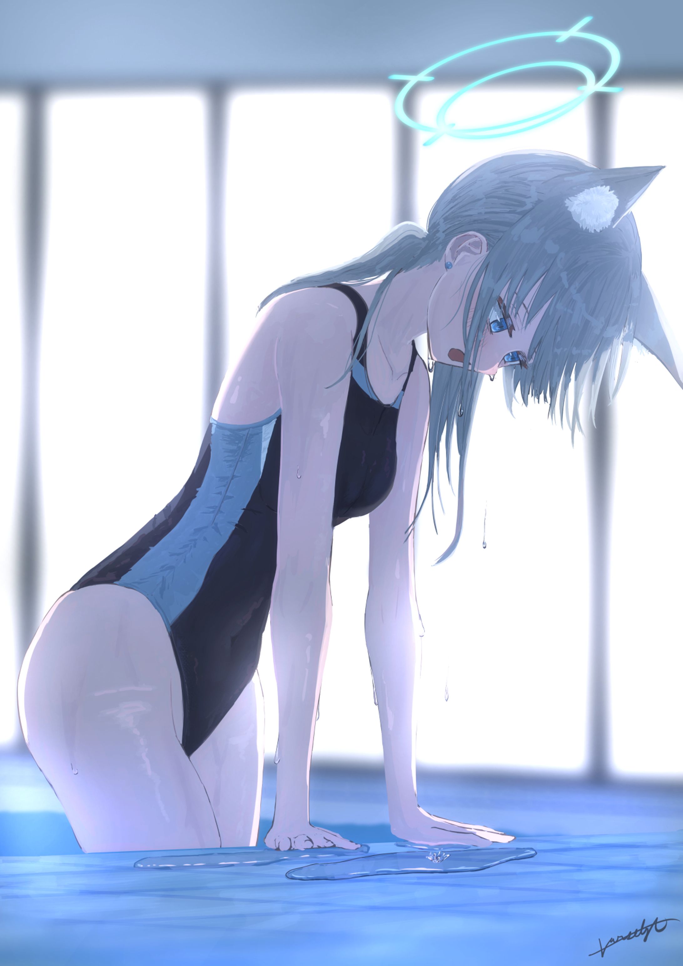 ブルアカ　水着シロコ-1