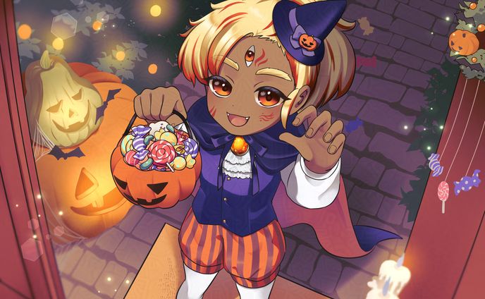 リオン・レッドハート様　ハロウィンイラスト