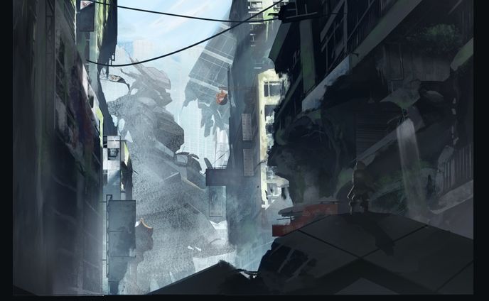 Environment Post Apocalyptic Setting Shot 1